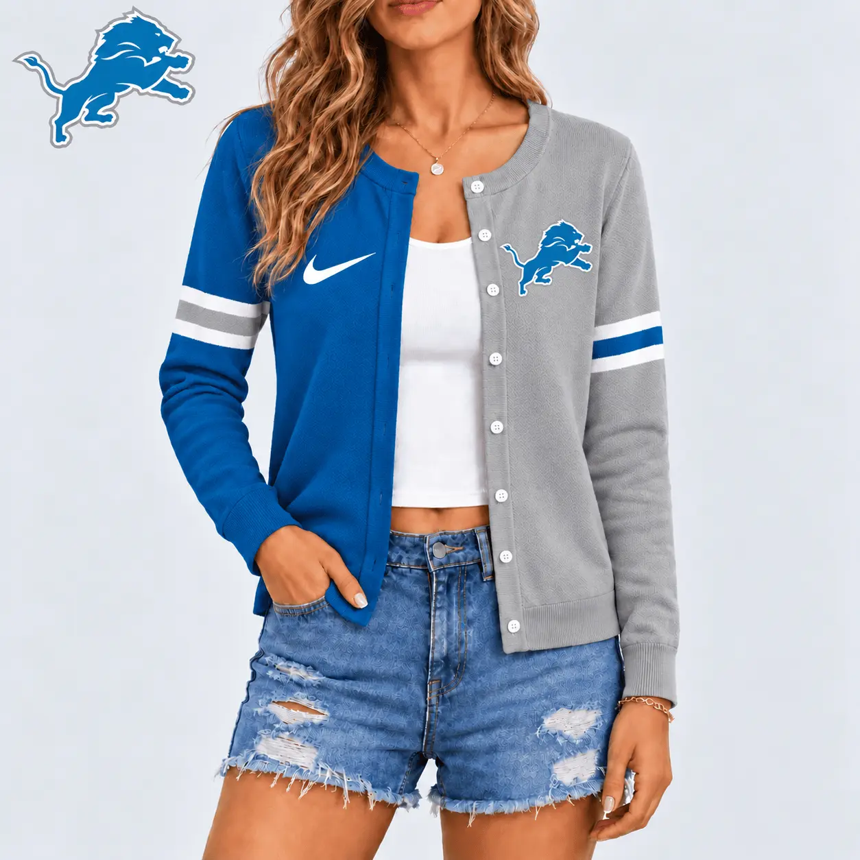 Detroit Lions | Premium NFL Team Spirit Cardigan NY
