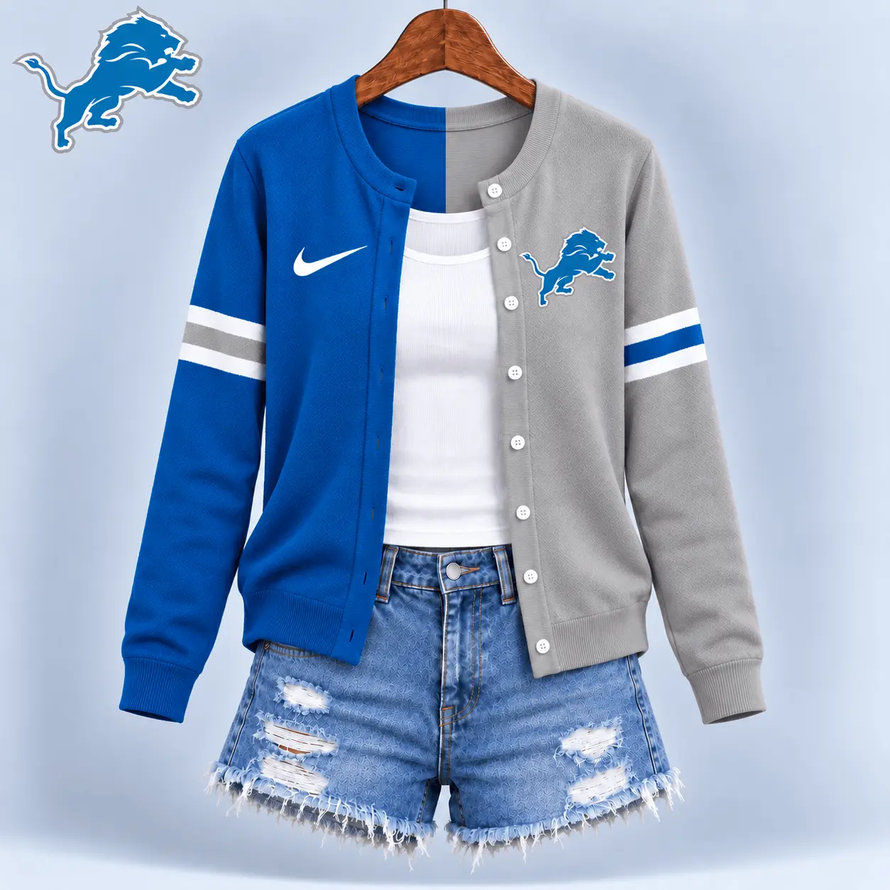 Detroit Lions | Premium NFL Team Spirit Cardigan NY - Image 2