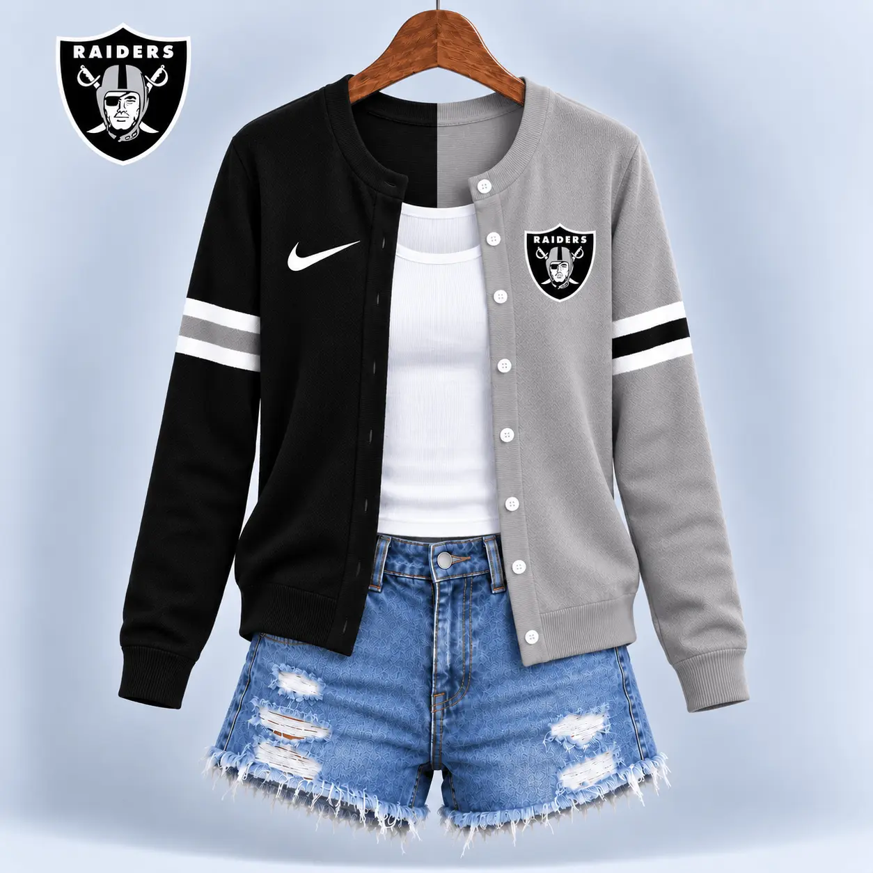 Las Vegas Raiders | Premium NFL Team Spirit Cardigan NY - Image 2