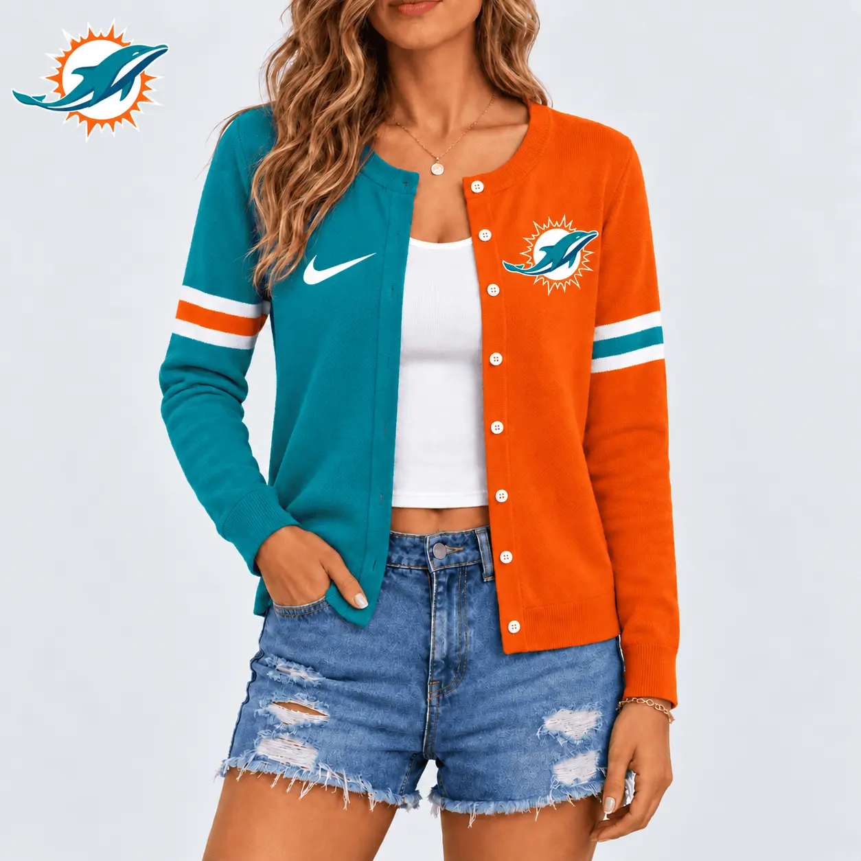 Miami Dolphins | Premium NFL Team Spirit Cardigan NY