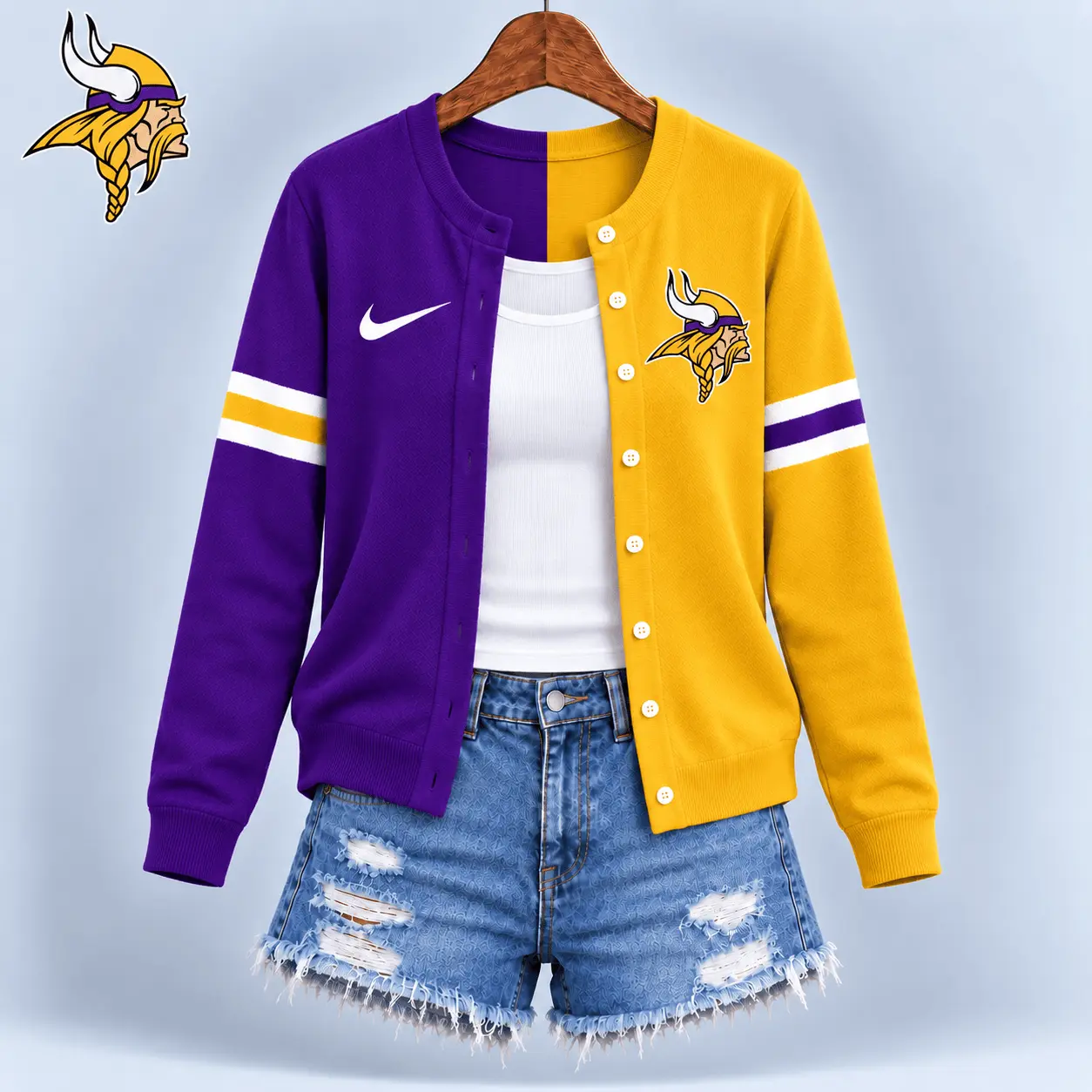Minnesota Vikings | Premium NFL Team Spirit Cardigan NY - Image 2