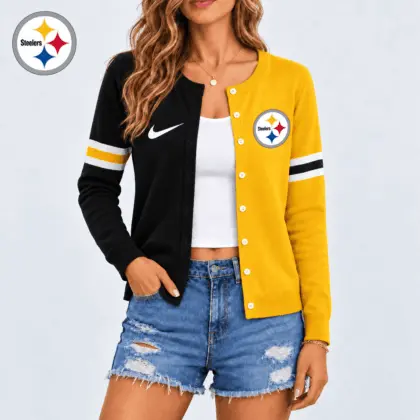 Pittsburgh Steelers | Premium NFL Team Spirit Cardigan NY