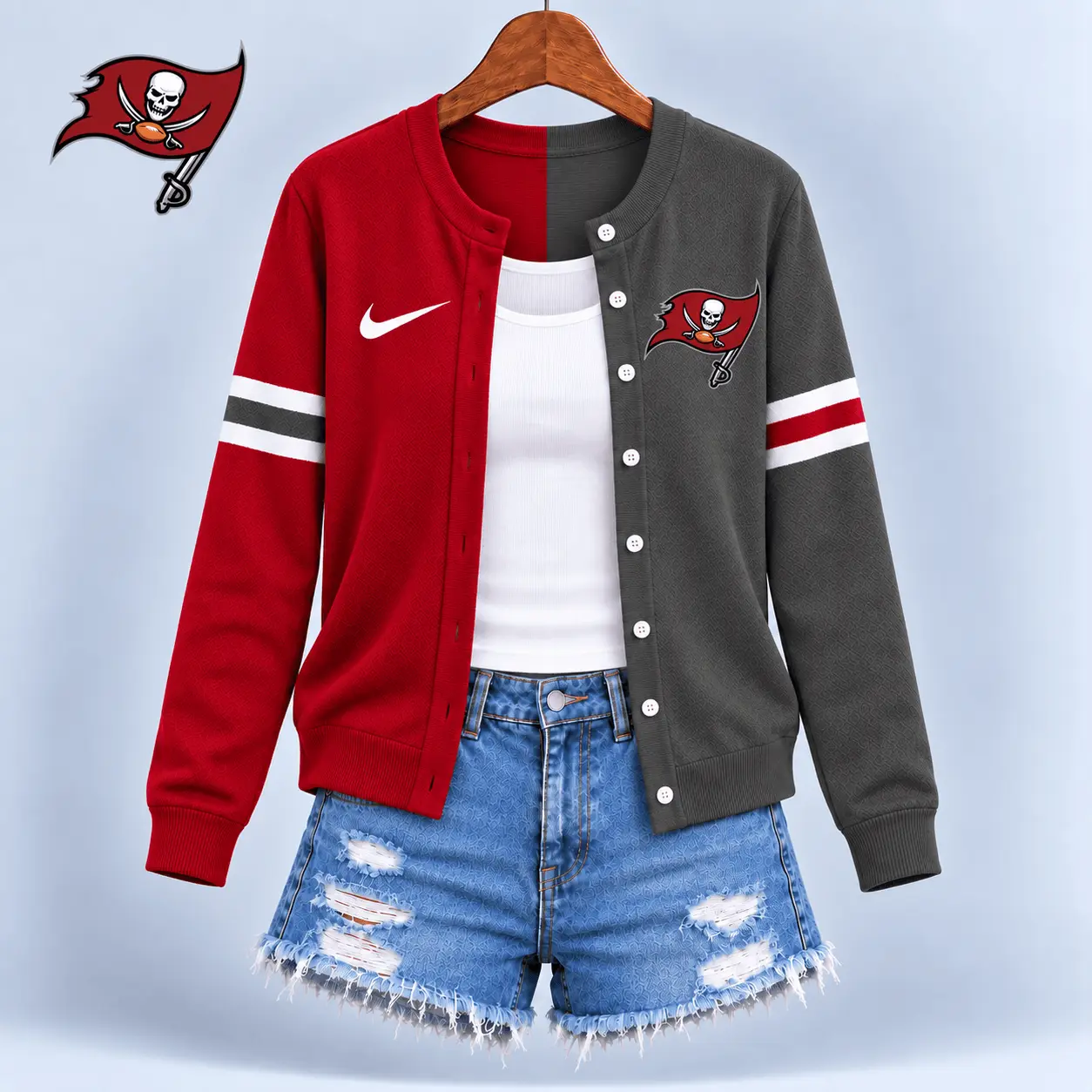 Tampa Bay Buccaneers | Premium NFL Team Spirit Cardigan NY - Image 2