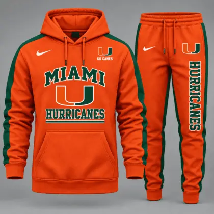 Miami Hurricanes | Premium NCAA Classic Tracksuit Set TD