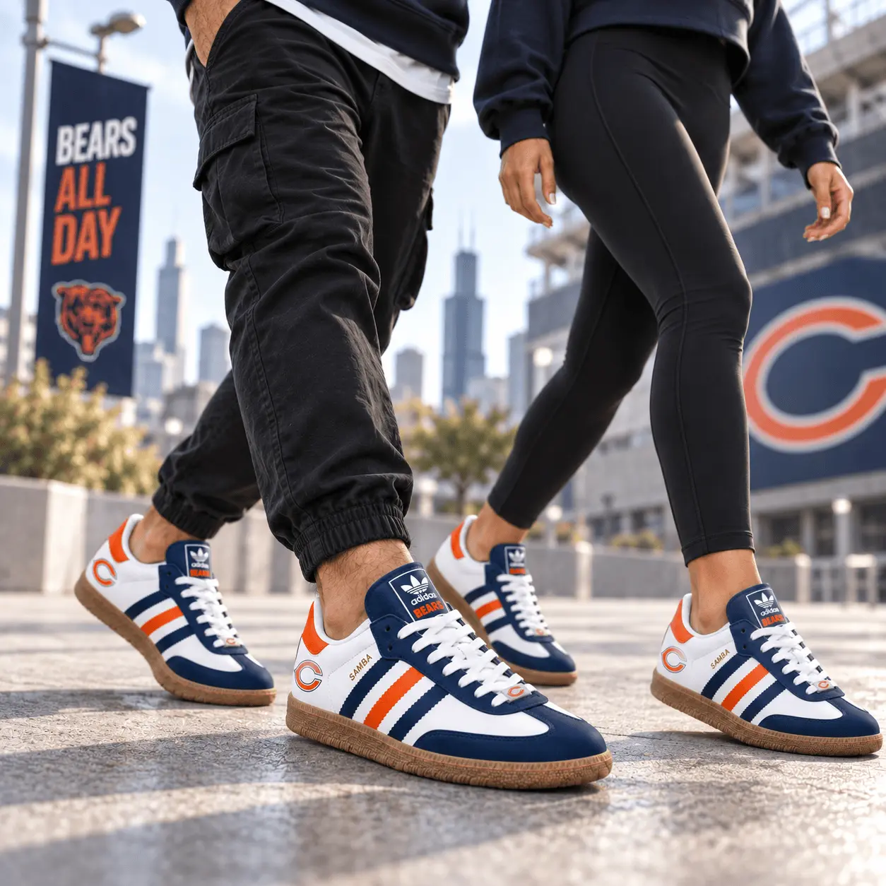 Chicago Bears | Premium NFL Game Day Samba Shoes NY - Image 2