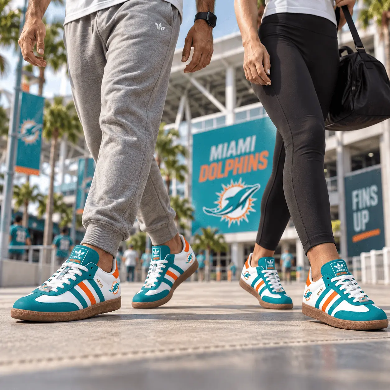 Miami Dolphins | Premium NFL Game Day Samba Shoes NY - Image 2
