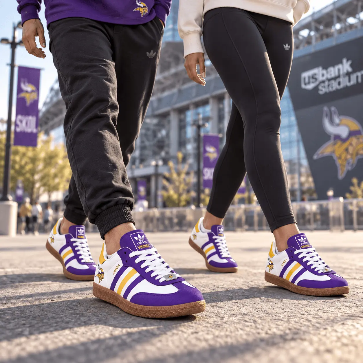 Minnesota Vikings | Premium NFL Game Day Samba Shoes NY - Image 2