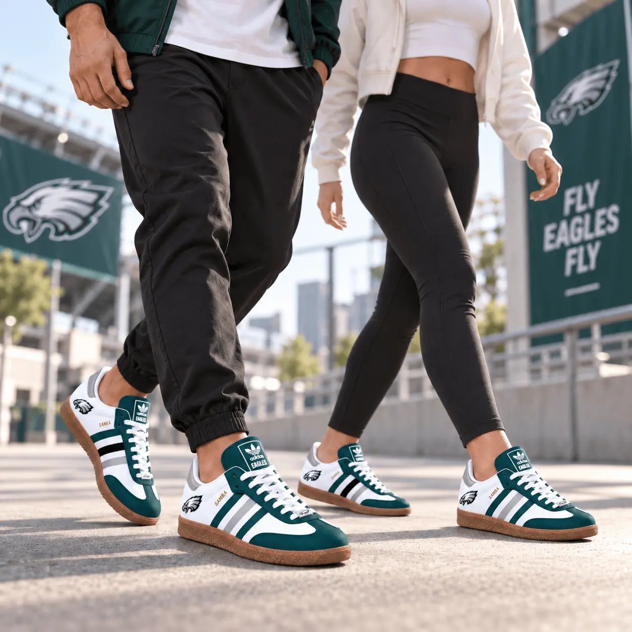 Philadelphia Eagles | Premium NFL Game Day Samba Shoes NY - Image 2