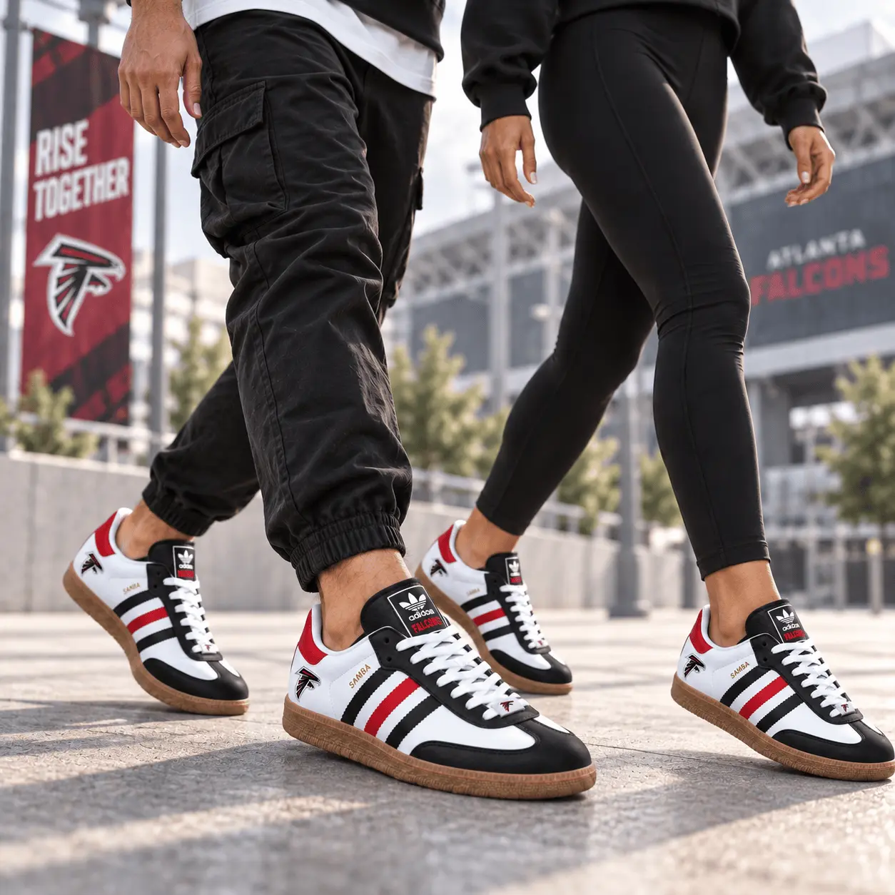 Atlanta Falcons | Premium NFL Game Day Samba Shoes NY - Image 2