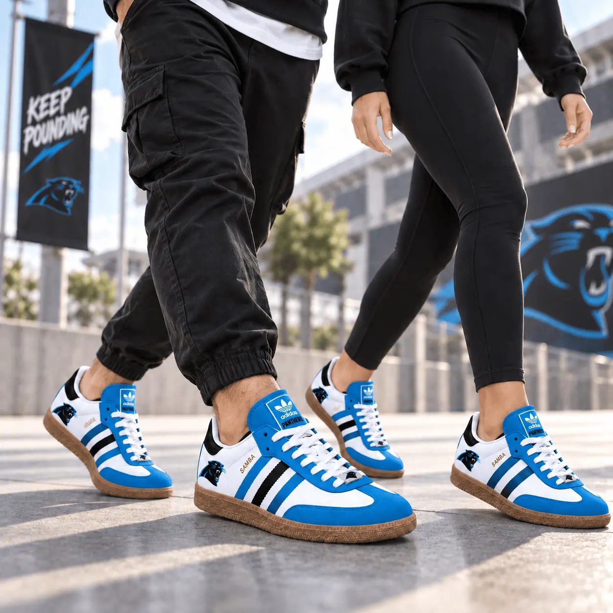 Carolina Panthers | Premium NFL Game Day Samba Shoes NY - Image 2