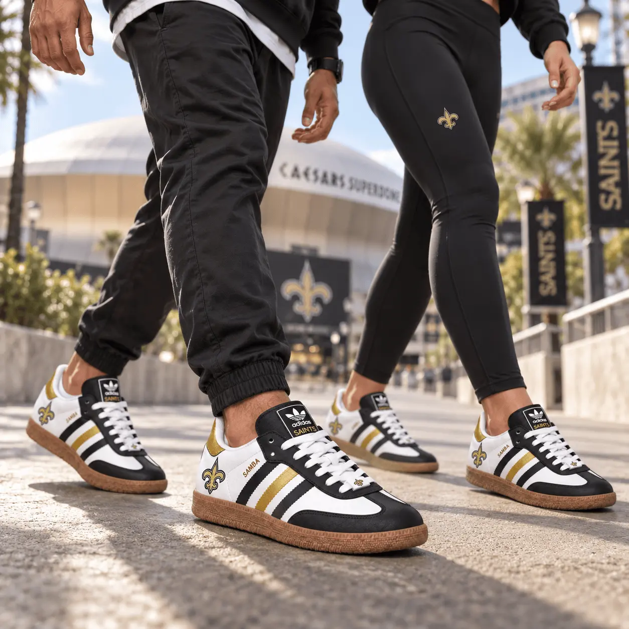 New Orleans Saints | Premium NFL Game Day Samba Shoes NY - Image 2