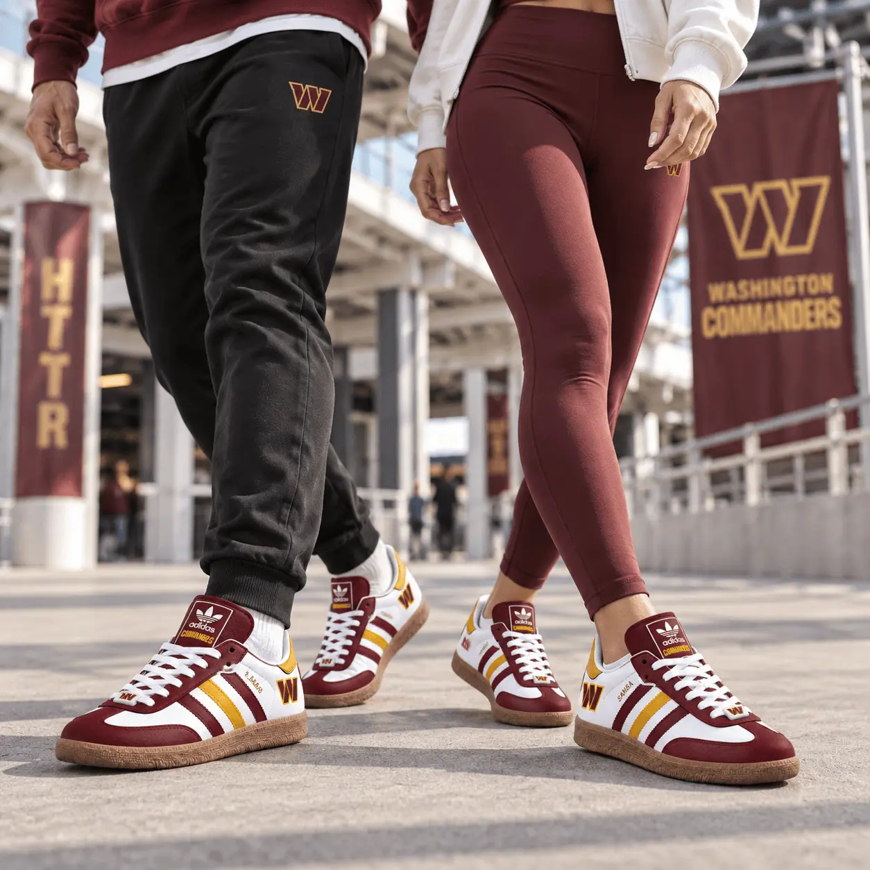 Washington Commanders | Premium NFL Game Day Samba Shoes NY - Image 2