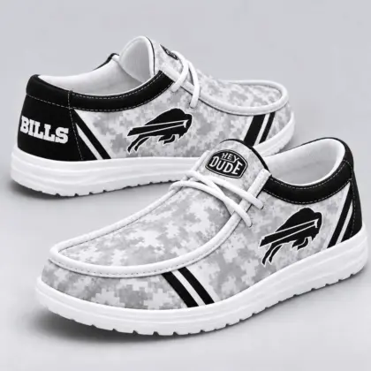 Buffalo Bills | Premium NFL Team Logo Digital Camo Loafer Shoes NY