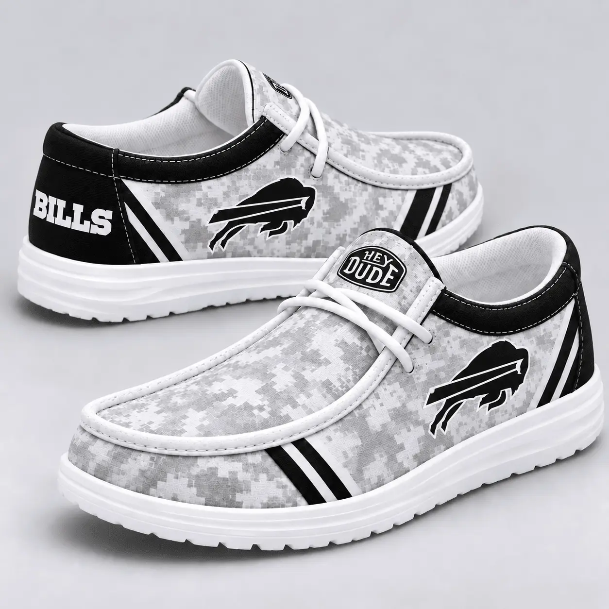 Buffalo Bills | Premium NFL Team Logo Digital Camo Loafer Shoes NY