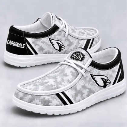 Arizona Cardinals | Premium NFL Team Logo Digital Camo Loafer Shoes NY