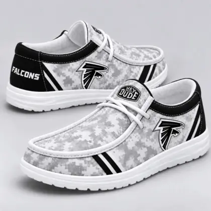 Atlanta Falcons | Premium NFL Team Logo Digital Camo Loafer Shoes NY