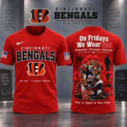 Cincinnati Bengals | Premium NFL Red Friday 3D Shirt NY