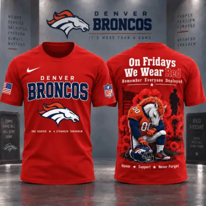 Denver Broncos | Premium NFL Red Friday 3D Shirt NY
