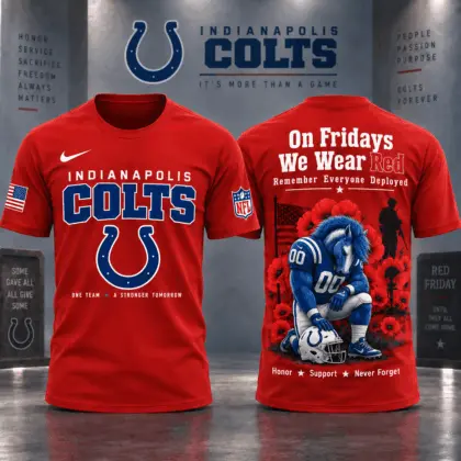 Indianapolis Colts | Premium NFL Red Friday 3D Shirt NY
