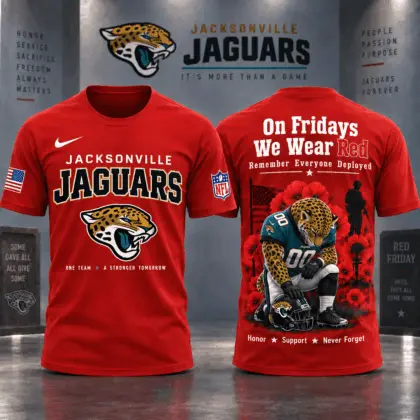 Jacksonville Jaguars | Premium NFL Red Friday 3D Shirt NY