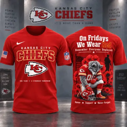 Kansas City Chiefs | Premium NFL Red Friday 3D Shirt NY
