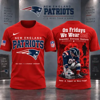 New England Patriots | Premium NFL Red Friday 3D Shirt NY