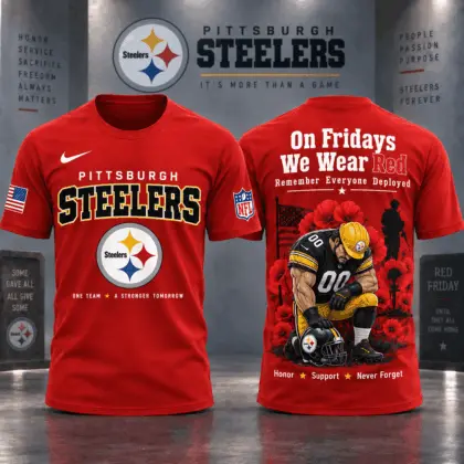Pittsburgh Steelers | Premium NFL Red Friday 3D Shirt NY