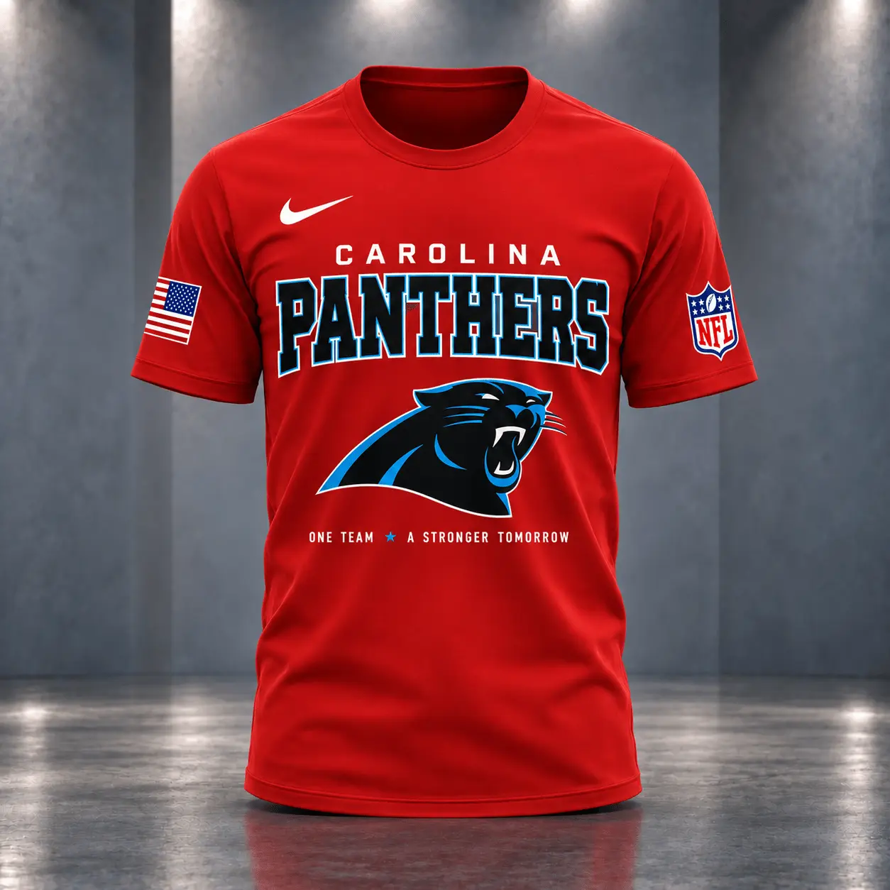 Carolina Panthers | Premium NFL Red Friday 3D Shirt NY - Image 2