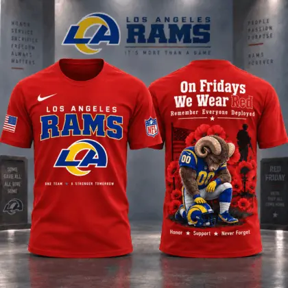 Los Angeles Rams | Premium NFL Red Friday 3D Shirt NY