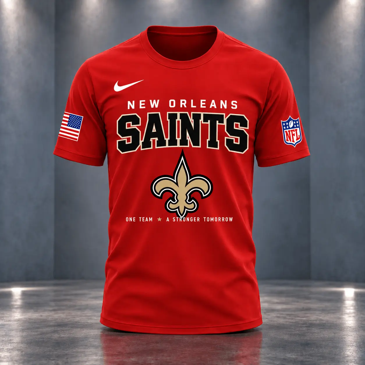 New Orleans Saints | Premium NFL Red Friday 3D Shirt NY - Image 2