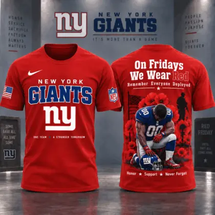 New York Giants | Premium NFL Red Friday 3D Shirt NY