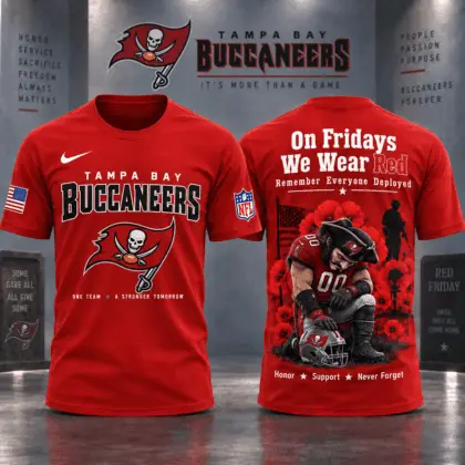 Tampa Bay Buccaneers | Premium NFL Red Friday 3D Shirt NY