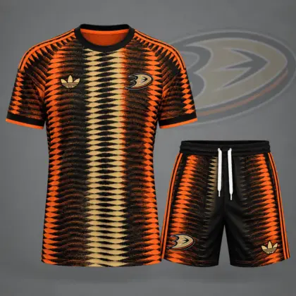 Anaheim Ducks | Premium NHL Dynamic Ripple Performance T-Shirt & Shorts Set NDN