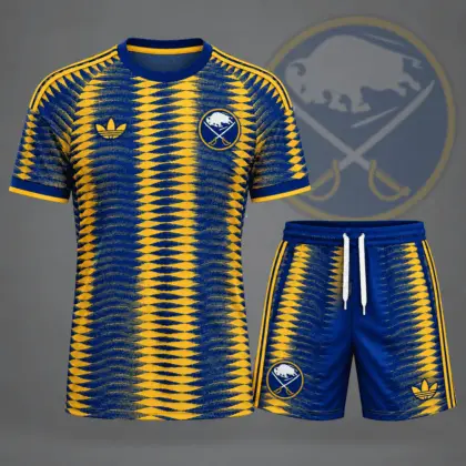 Buffalo Sabres | Premium NHL Dynamic Ripple Performance T-Shirt & Shorts Set NDN