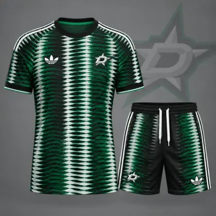 Dallas Stars | Premium NHL Dynamic Ripple Performance T-Shirt & Shorts Set NDN