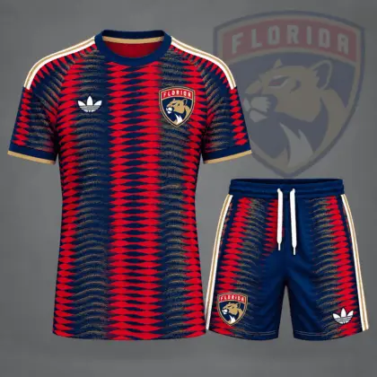 Florida Panthers | Premium NHL Dynamic Ripple Performance T-Shirt & Shorts Set NDN