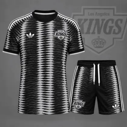 Los Angeles Kings | Premium NHL Dynamic Ripple Performance T-Shirt & Shorts Set NDN