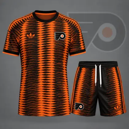 Philadelphia Flyers | Premium NHL Dynamic Ripple Performance T-Shirt & Shorts Set NDN