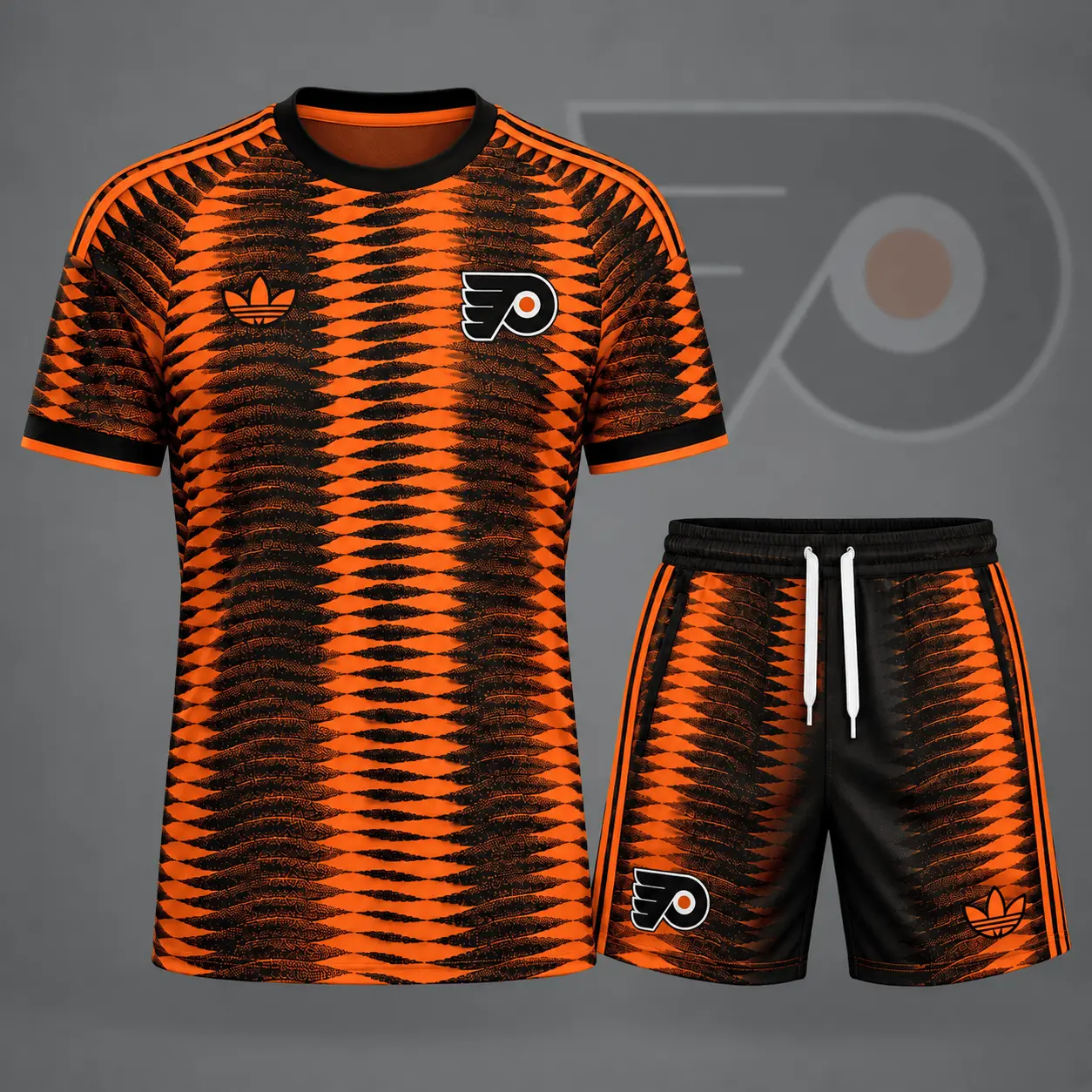 Philadelphia Flyers | Premium NHL Dynamic Ripple Performance T-Shirt & Shorts Set NDN