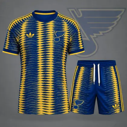 St. Louis Blues | Premium NHL Dynamic Ripple Performance T-Shirt & Shorts Set NDN