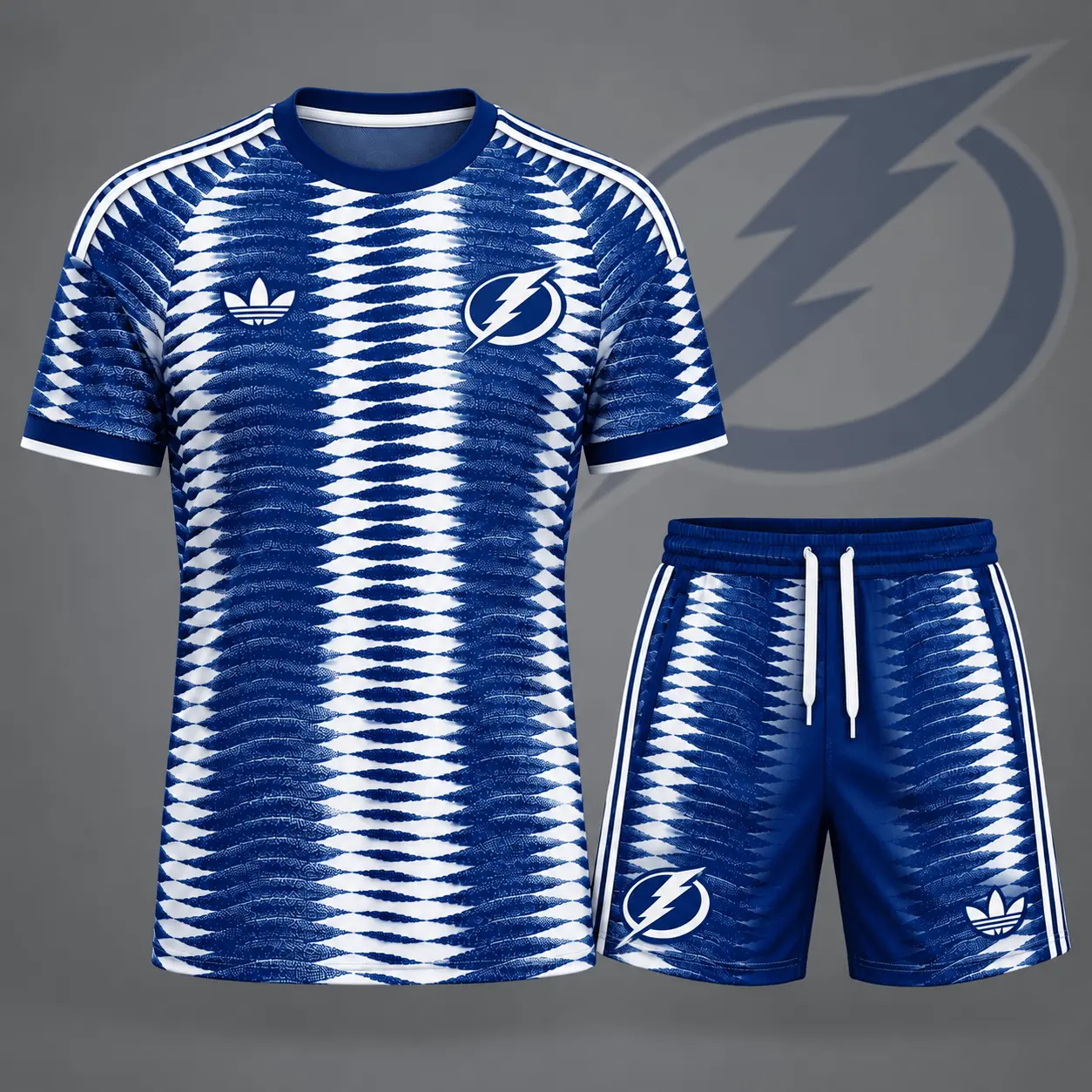 Tampa Bay Lightning | Premium NHL Dynamic Ripple Performance T-Shirt & Shorts Set NDN