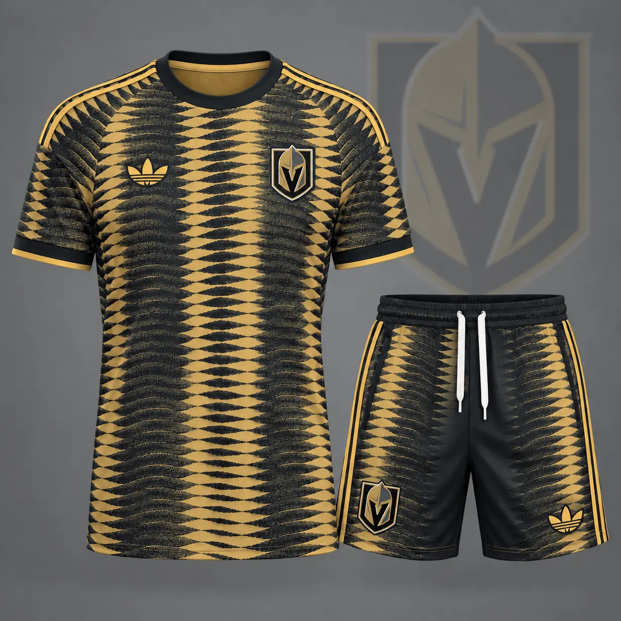 Vegas Golden Knights | Premium NHL Dynamic Ripple Performance T-Shirt & Shorts Set NDN