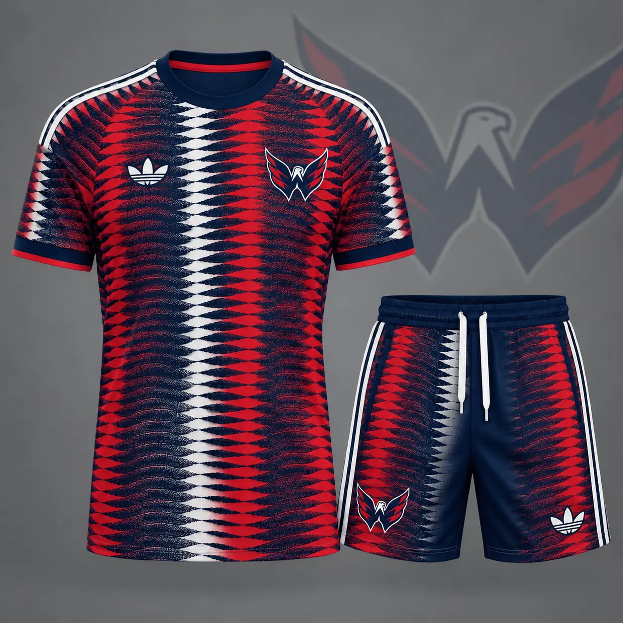 Washington Capitals | Premium NHL Dynamic Ripple Performance T-Shirt & Shorts Set NDN