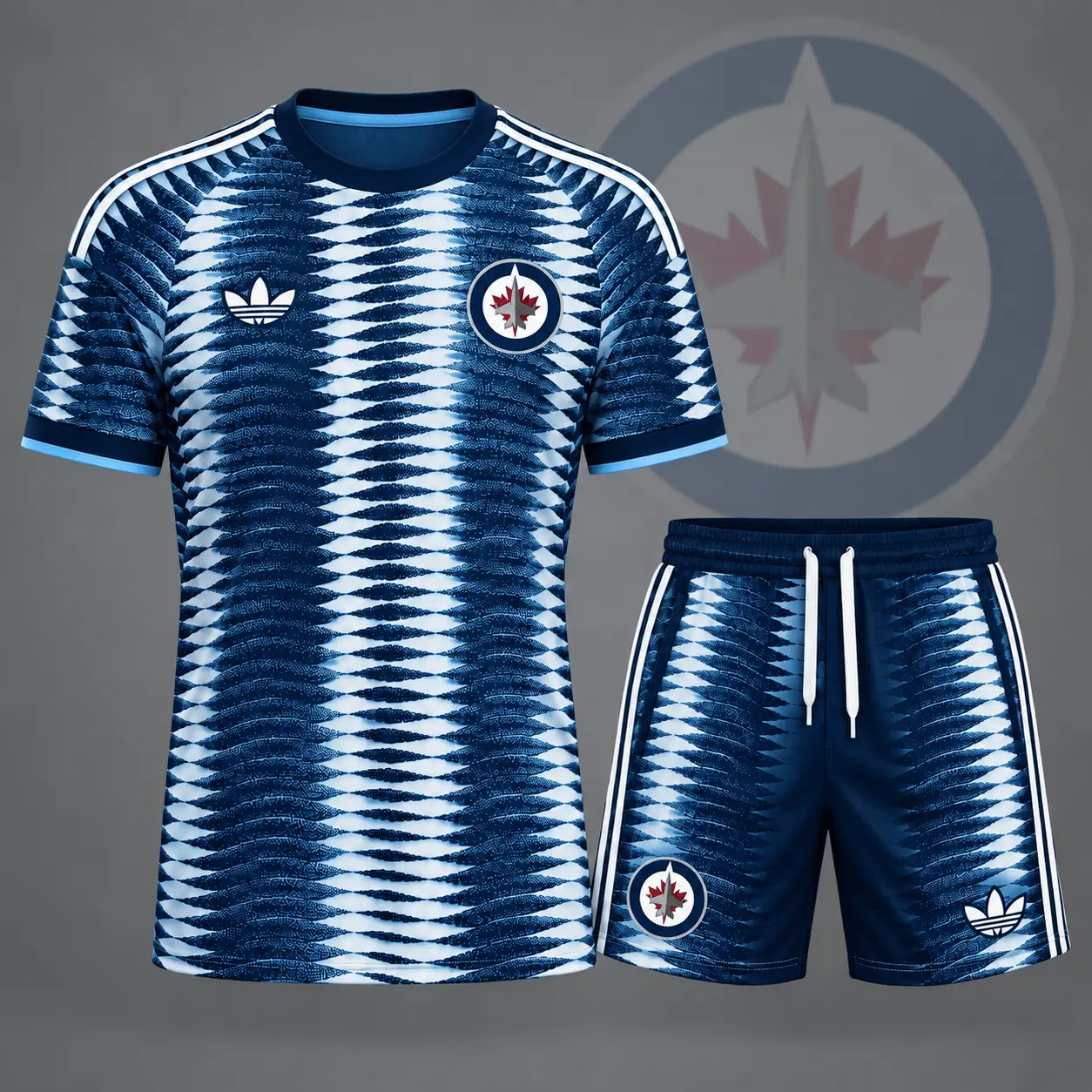 Winnipeg Jets | Premium NHL Dynamic Ripple Performance T-Shirt & Shorts Set NDN