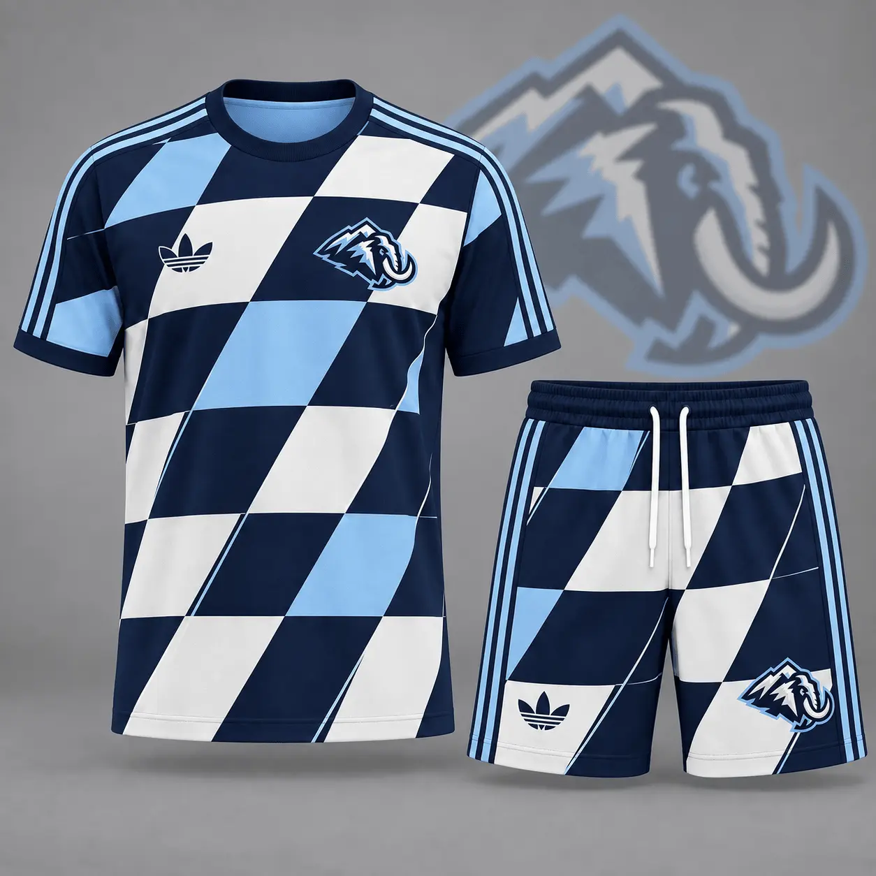 Utah Mammoth | Premium NHL Geometric Colorblock T-Shirt & Shorts Set NDN