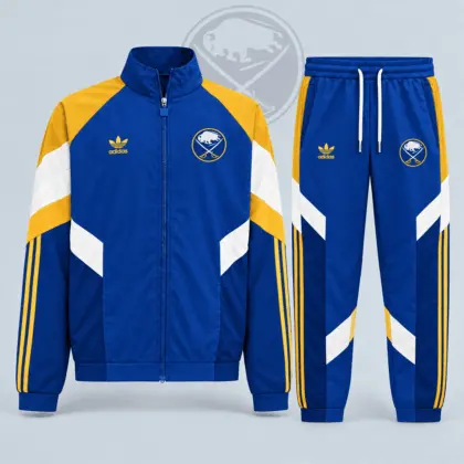 Buffalo Sabres | Premium NHL Retro Panel Stripe Track Jacket & Jogger Set NDN
