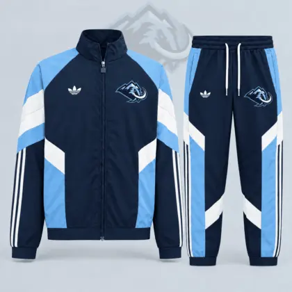 Utah Mammoth | Premium NHL Retro Panel Stripe Track Jacket & Jogger Set NDN
