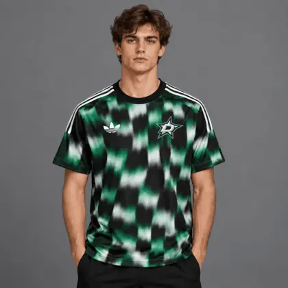 Dallas Stars | Premium NHL Blurred Checkered Streetwear T-Shirt NDN