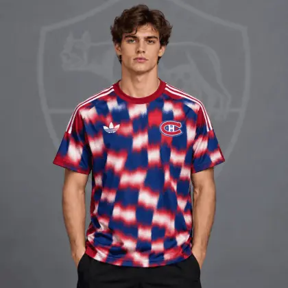 Montreal Canadiens | Premium NHL Blurred Checkered Streetwear T-Shirt NDN