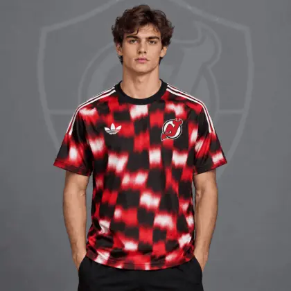 New Jersey Devils | Premium NHL Blurred Checkered Streetwear T-Shirt NDN